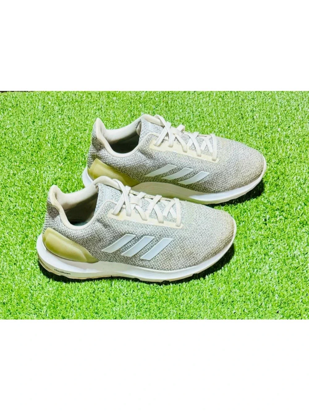 Adidas Cosmic 2 Cloudfoam Running Shoes - Grey/White (Size 8)